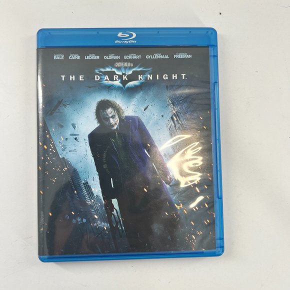 The Dark Knight Heath Ledger Blu-Ray DVD Rated PG-13 No Scratches Like New - Picture 1 of 4